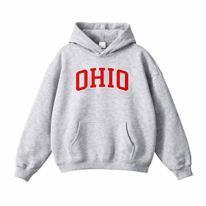 Ohio State Pride Hoodie in Flower Gray / Red