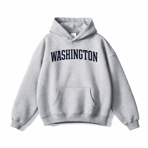 Washington State Pride Hoodie in Flower Gray / Navy