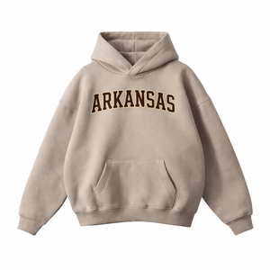 Arkansas State Pride Hoodie in Gray Apricot / Brown