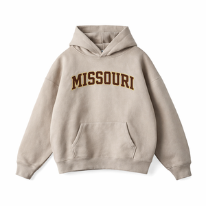 Missouri State Pride Hoodie in Gray Apricot / Brown