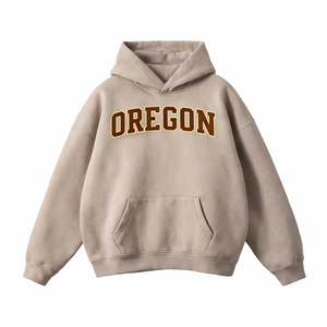 Oregon State Pride Hoodie in Gray Apricot / Brown
