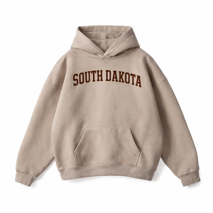 South Dakota State Pride Hoodie in Gray Apricot / Brown