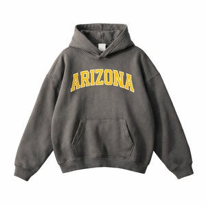 Arizona State Pride Hoodie in Gray Coffee / Yellow