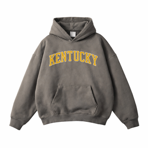 Kentucky State Pride Hoodie in Gray Coffee / Gold