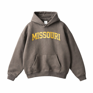Missouri State Pride Hoodie in Gray Coffee / Cream