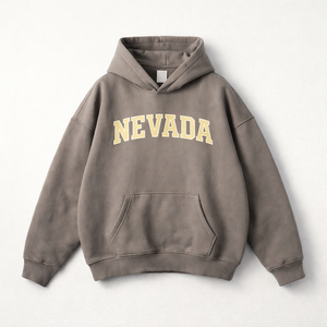 Nevada State Pride Hoodie in Gray Coffee / Cream