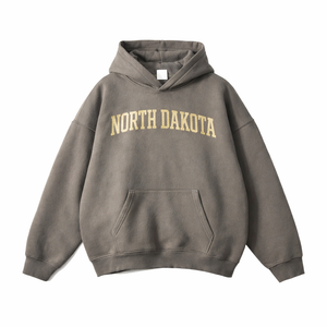 North Dakota State Pride Hoodie in Gray Coffee / Cream