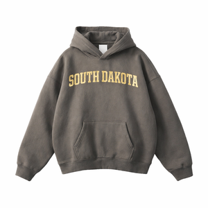 South Dakota State Pride Hoodie in Gray Coffee / Cream