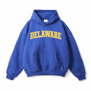 Delaware State Pride Hoodie in Klein Blue / Gold