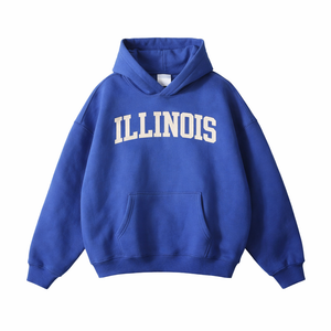 Illinois State Pride Hoodie in Klein Blue / White