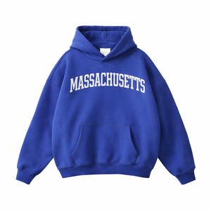 Massachusetts State Pride Hoodie in Klein Blue / White
