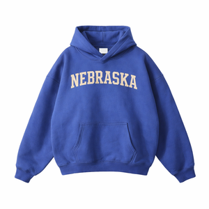 Nebraska State Pride Hoodie in Klein Blue / White