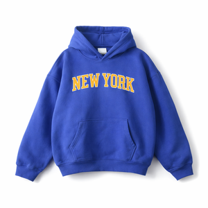 New York State Pride Hoodie in Klein Blue / Gold
