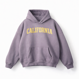 California State Pride Hoodie in Light Purple / Cream