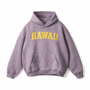 Hawaii State Pride Hoodie in Light Purple / Cream