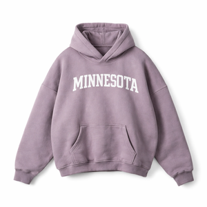 Minnesota State Pride Hoodie in Light Purple / White