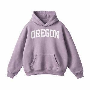 Oregon State Pride Hoodie in Light Purple / White