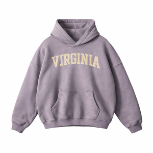 Virginia State Pride Hoodie in Light Purple / Cream