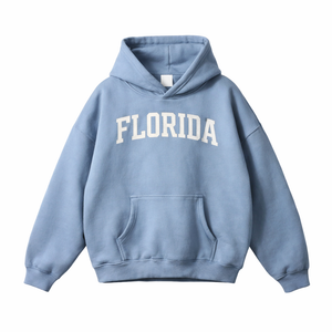 Florida State Pride Hoodie in Medium Blue / White