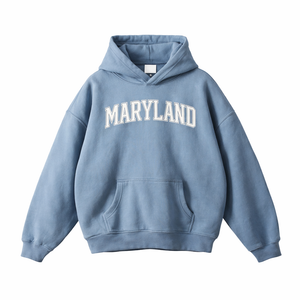 Maryland State Pride Hoodie in Medium Blue / White