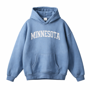 Minnesota State Pride Hoodie in Medium Blue / White