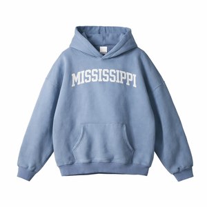 Mississippi State Pride Hoodie in Medium Blue / White