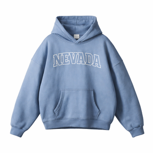 Nevada State Pride Hoodie in Medium Blue / White