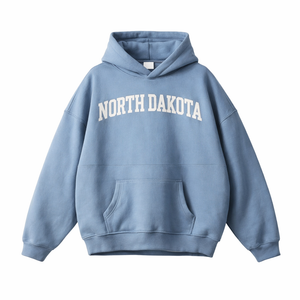 North Dakota State Pride Hoodie in Medium Blue / White