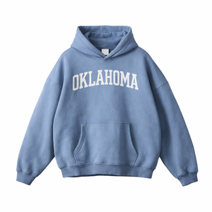 Oklahoma State Pride Hoodie in Medium Blue / White