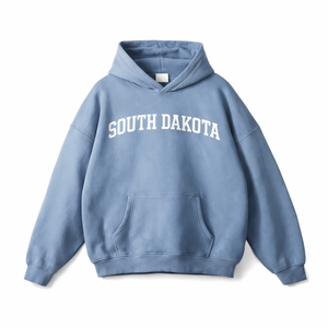 South Dakota State Pride Hoodie in Medium Blue / White