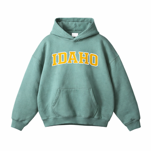 Idaho State Pride Hoodie in Medium Green / Gold