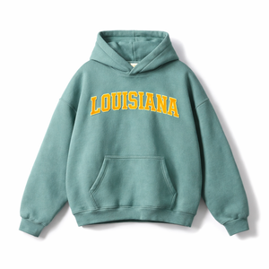 Louisiana State Pride Hoodie in Medium Green / Yellow