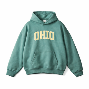 Ohio State Pride Hoodie in Medium Green / Cream