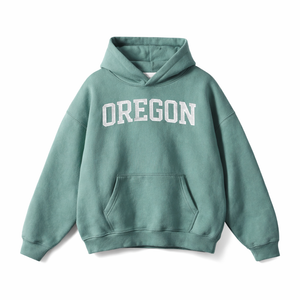 Oregon State Pride Hoodie in Medium Green / White