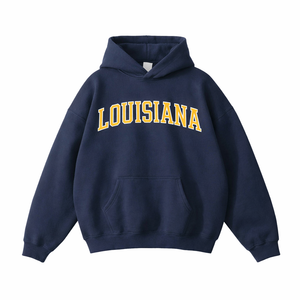 Louisiana State Pride Hoodie in Navy / Gold