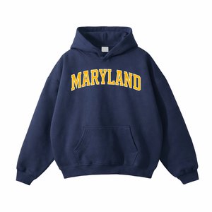 Maryland State Pride Hoodie in Navy / Gold
