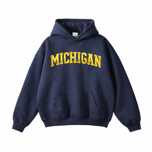 Michigan State Pride Hoodie in Navy / Gold
