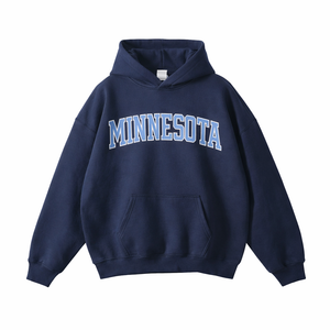 Minnesota State Pride Hoodie in Navy / Powder Blue