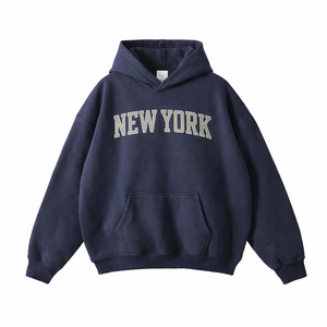 New York State Pride Hoodie in Navy / Light Gray