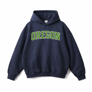 Oregon State Pride Hoodie in Navy / Light Green
