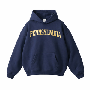Pennsylvania State Pride Hoodie in Navy / Cream