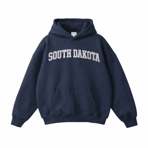 South Dakota State Pride Hoodie in Navy / Light Gray