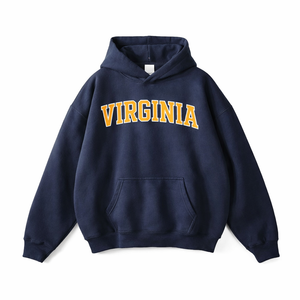 Virginia State Pride Hoodie in Navy / Gold