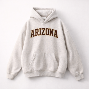 Arizona State Pride Hoodie in Oat Gray / Brown