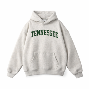 Tennessee State Pride Hoodie in Oat Gray / Forest Green