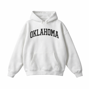 Oklahoma State Pride Hoodie in White / Black
