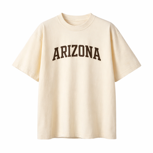 Arizona State Pride T-Shirt in Cream / Brown