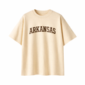 Arkansas State Pride T-Shirt in Cream / Brown