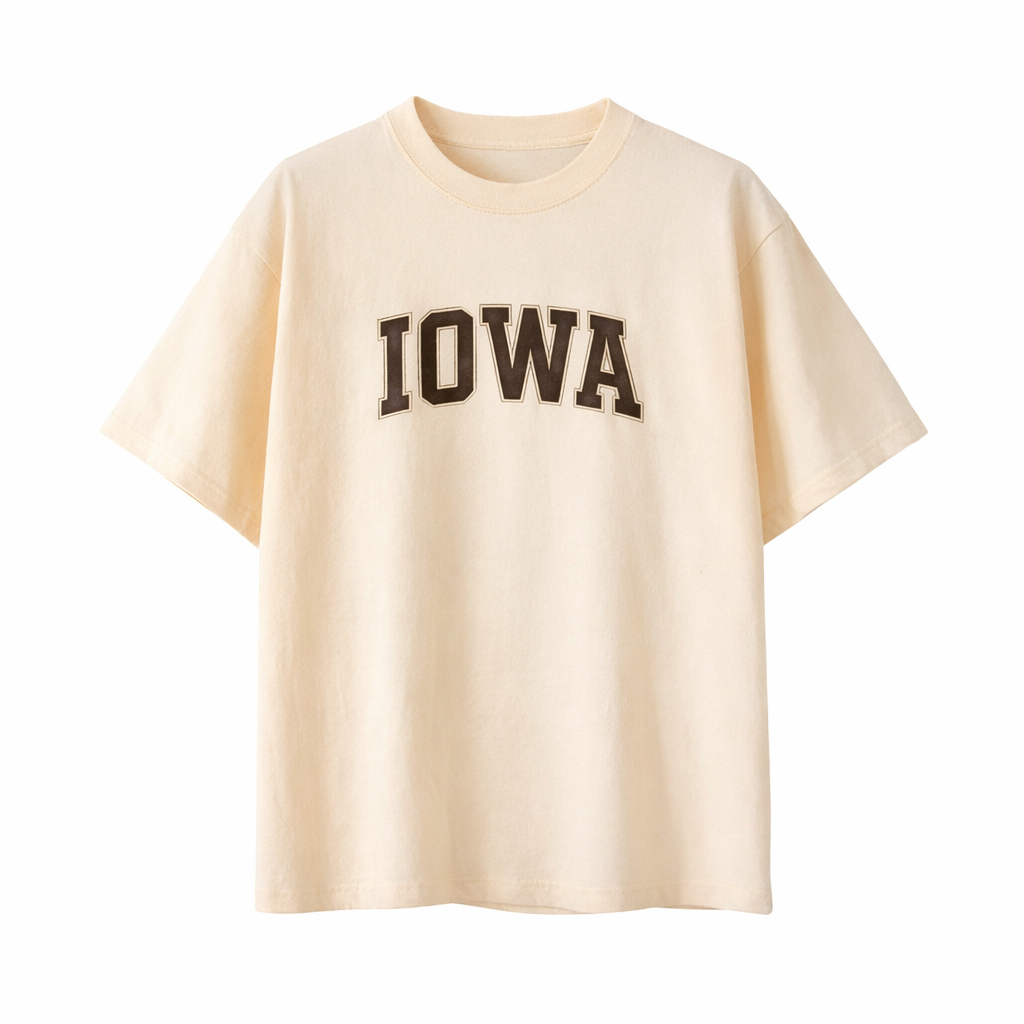 Iowa State Pride T-Shirt in Cream / Brown