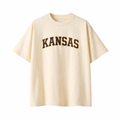 Kansas State Pride T-Shirt in Cream / Brown
